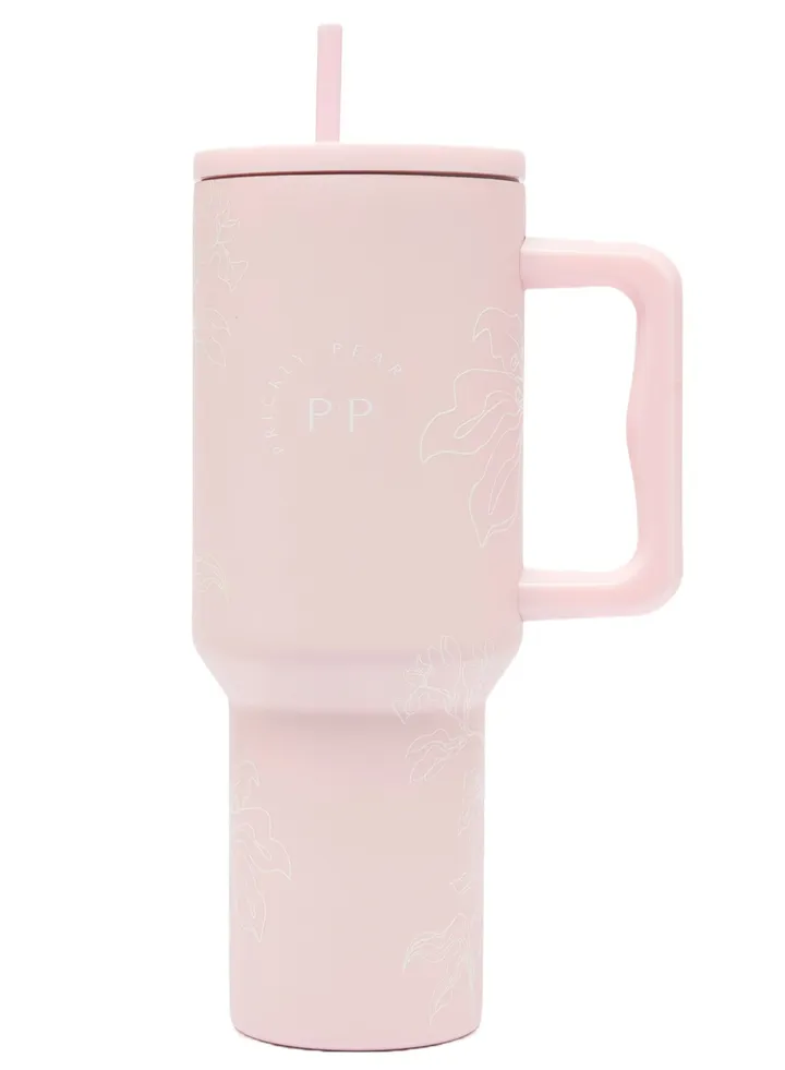 Floral Pink Hydrator 40 Oz Stainless Steel Flask