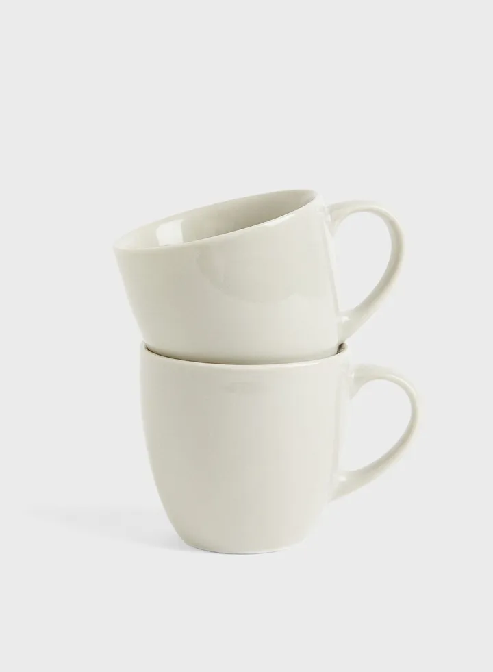 2-Pack Porcelain Mugs