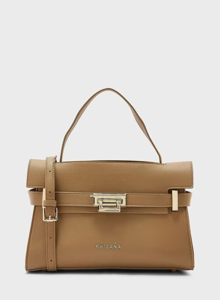 Clasp Satchel Bag
