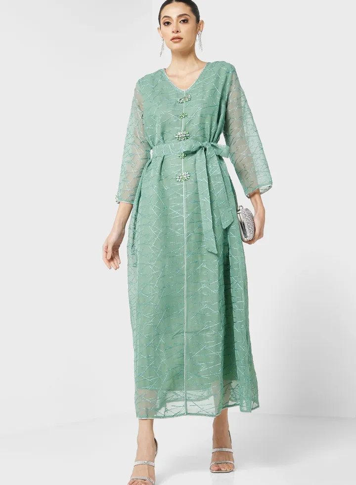 Embroidered Detail Dress