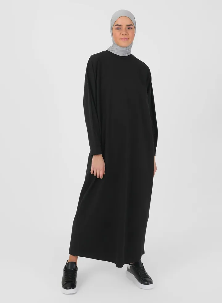 Cuffed Sleeve Knitted Dress