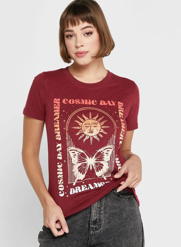 Graphic Melange T-Shirt