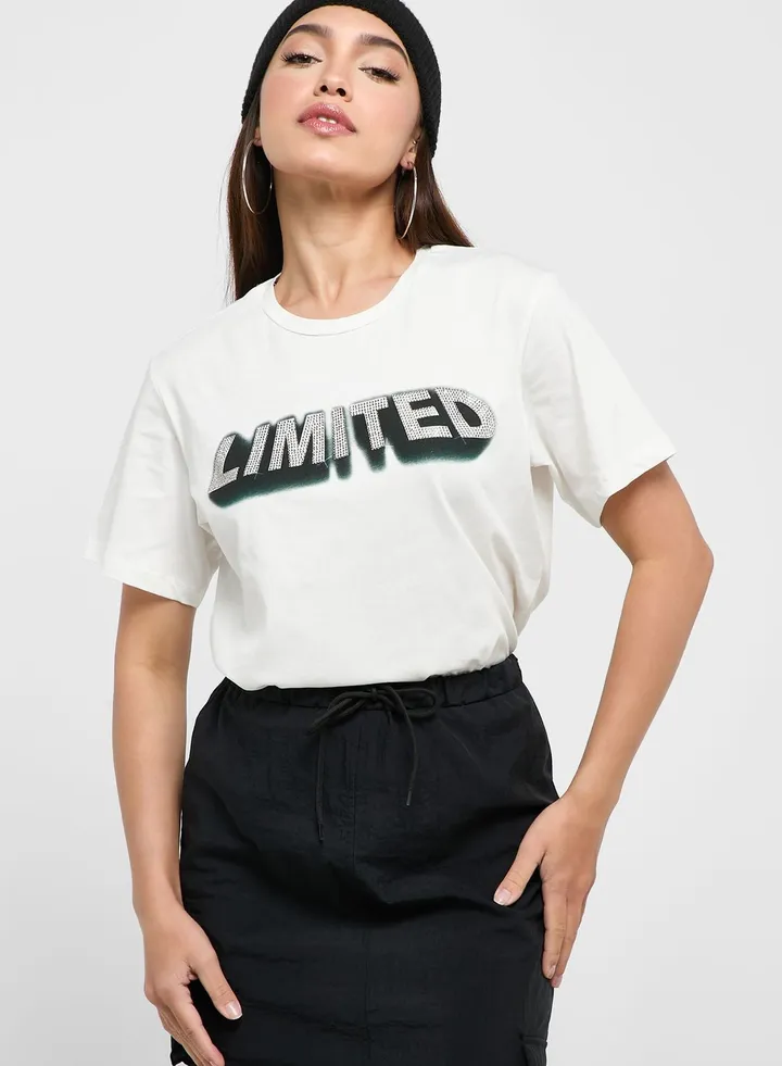 Embellished Graphic T-Shirt