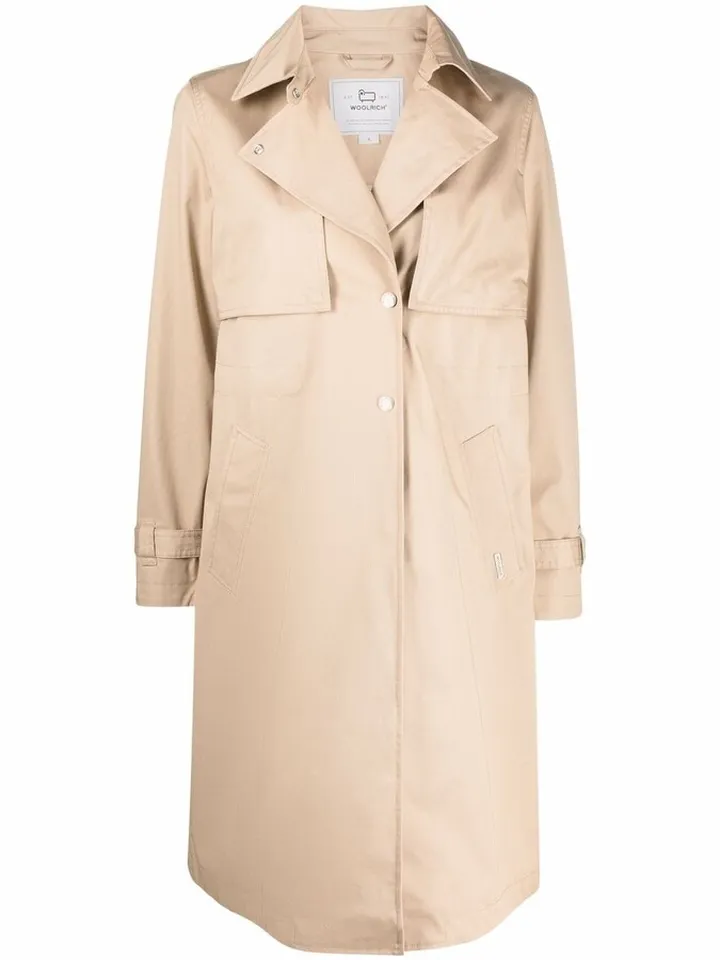 Button-Up Trench Coat