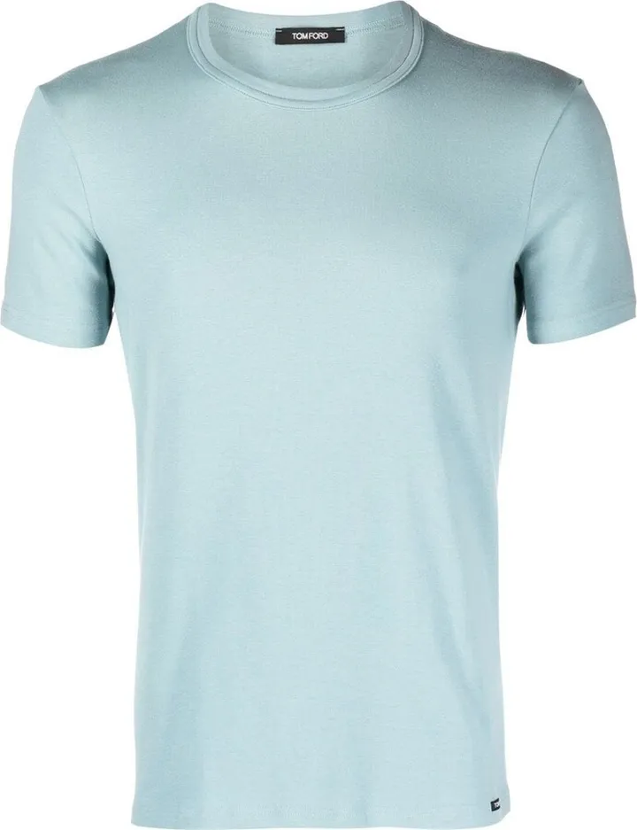 solid-color crew-neck T-shirt