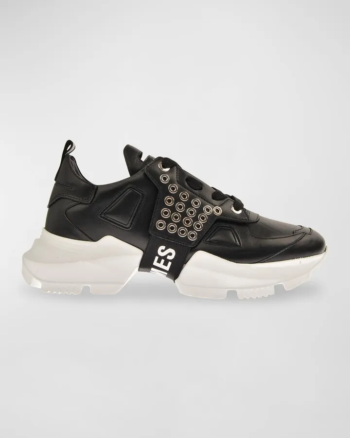 Men's Chunky Grommet Low-Top Sneakers