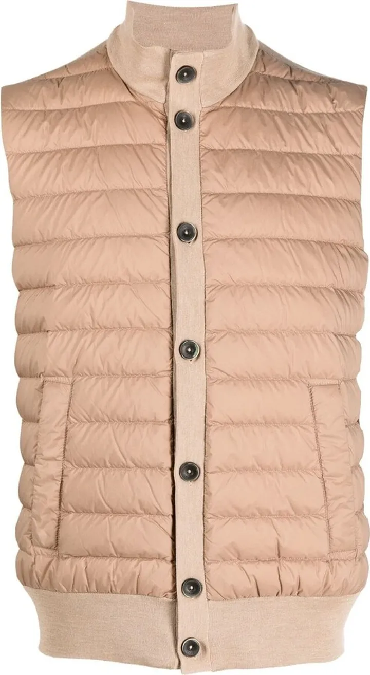 Ribbed Knit Padded Vest