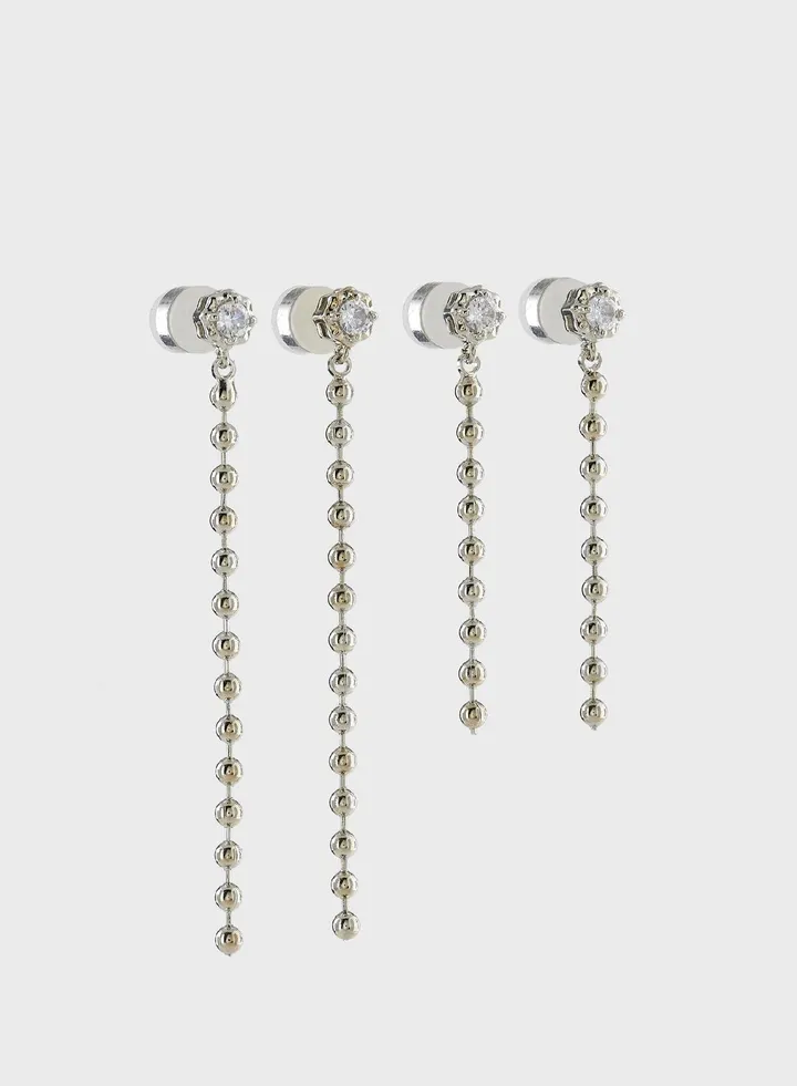 Ball Chain Drop Earrings