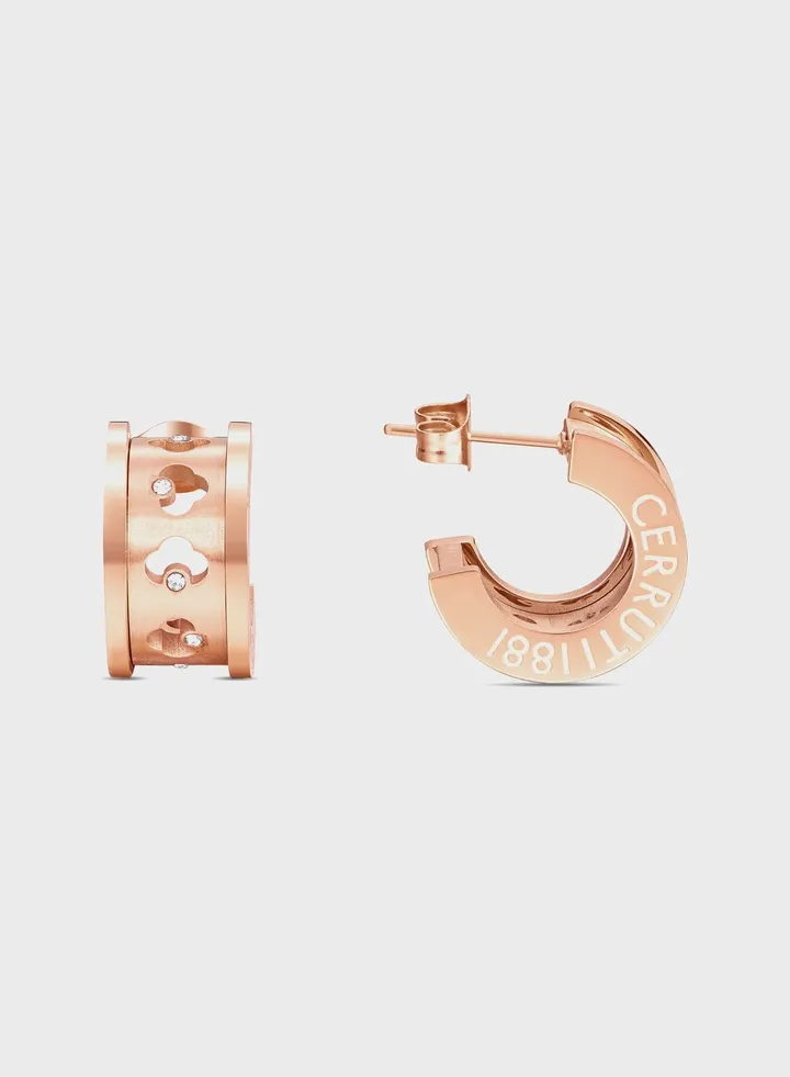 Chain Detailed Stud Earrings