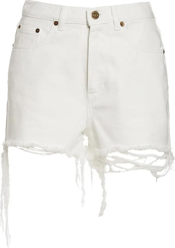 Journey raw hem denim shorts