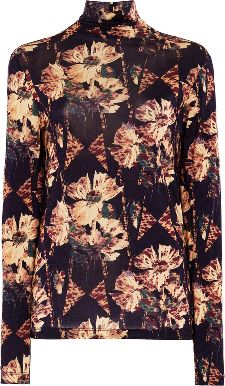 Women's Aurelia Stretch-Jersey Turtleneck Top