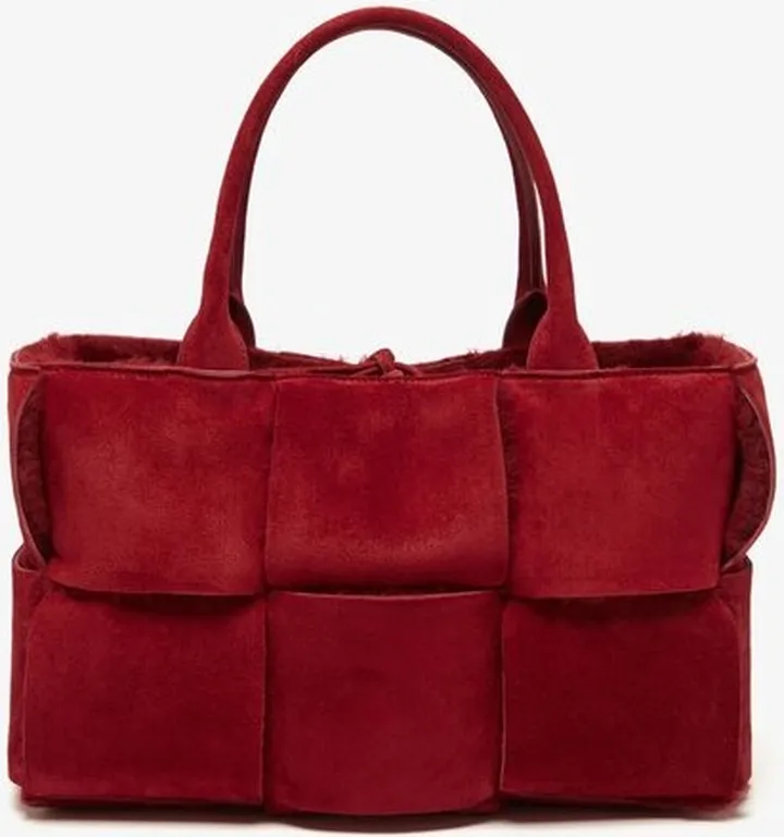 The Arco Suede And Shearling Tote Bag
