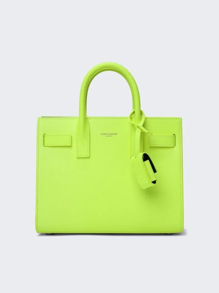 Nano Sac de Jour Top Handle Bag Neon Safety Yellow