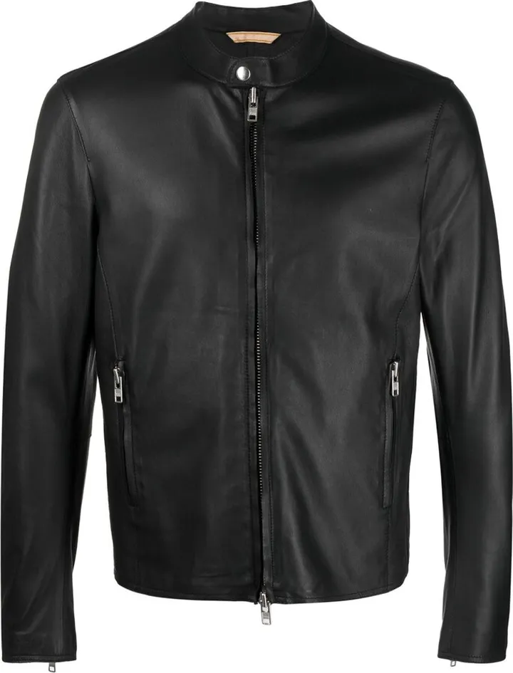 Plain Leather Jacket