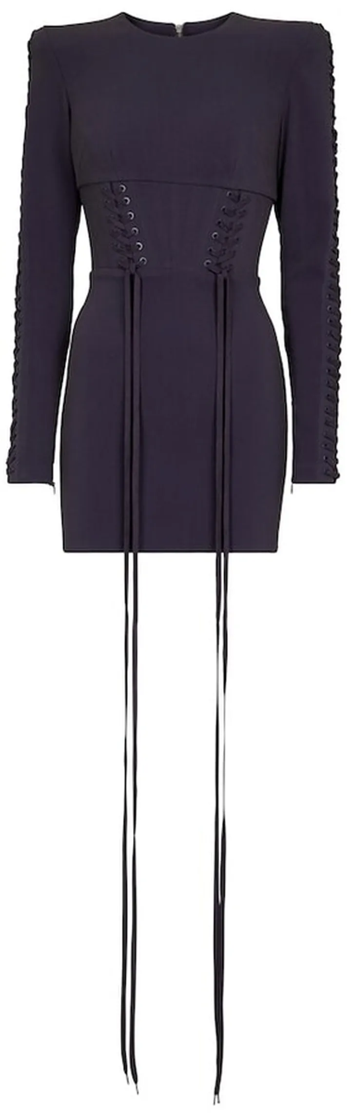 Brody stretch-crepe corset minidress
