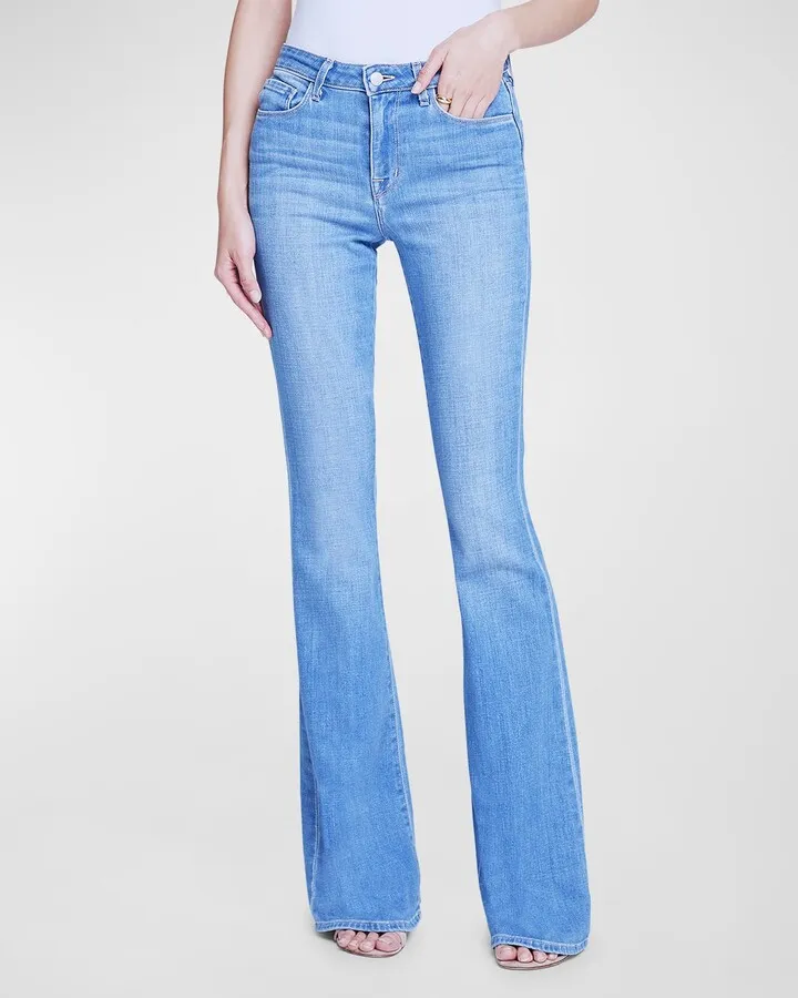 Bell High-Rise Flare Jeans