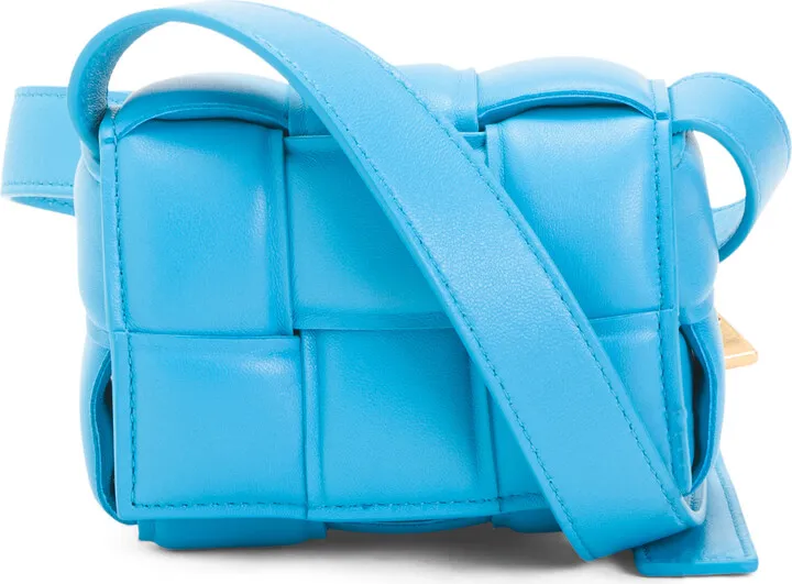 Made In Italy Leather Candy Padded Cassette Crossbody