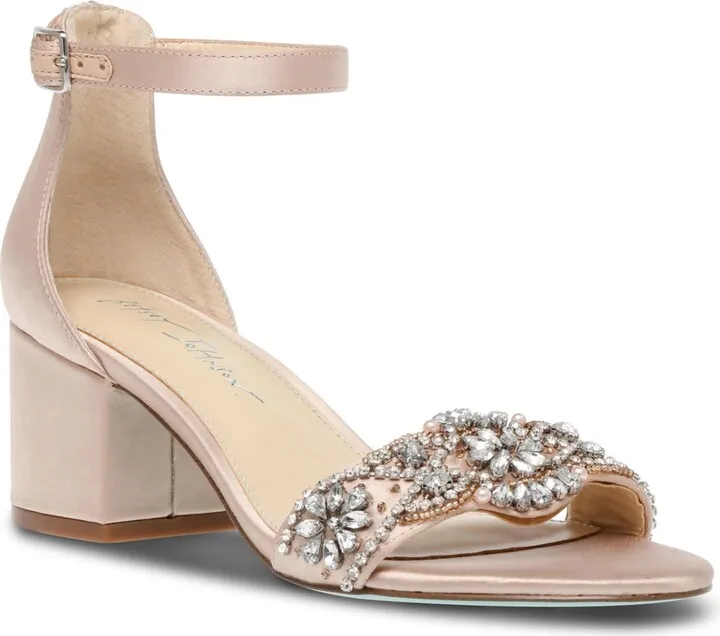 Betsey Johnson Women's Mel Block Heel Evening Sandals Women's Shoes