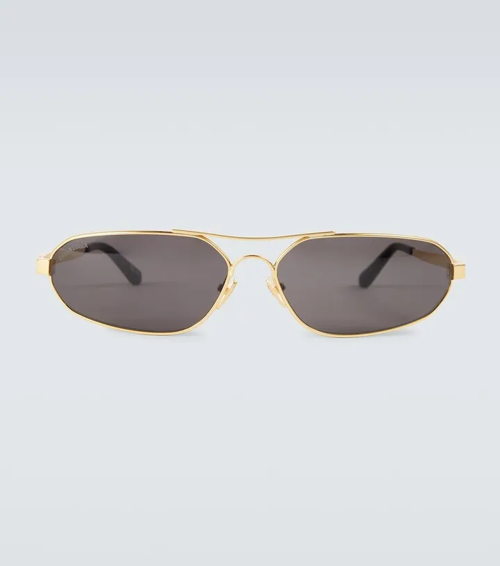 Oval metal sunglasses