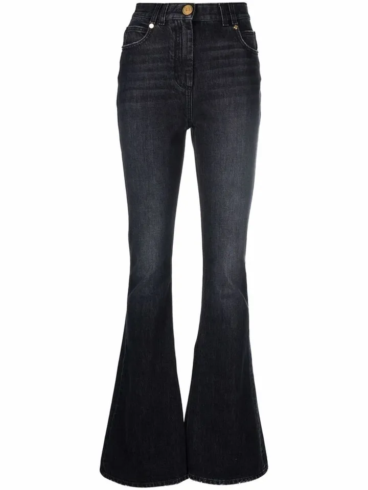 High-Rise Bootcut Jeans