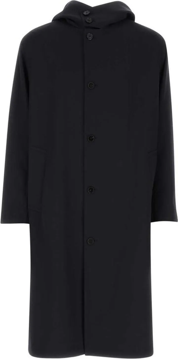 Jil Sander Long-Sleeved Hooded Coat