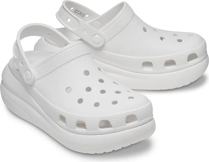Crocs Classic Crush Clog (White) Shoes