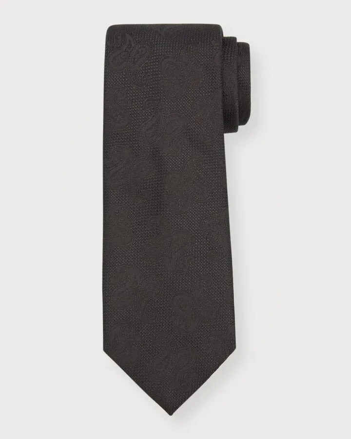 Men's Tonal Jacquard Silk Tie