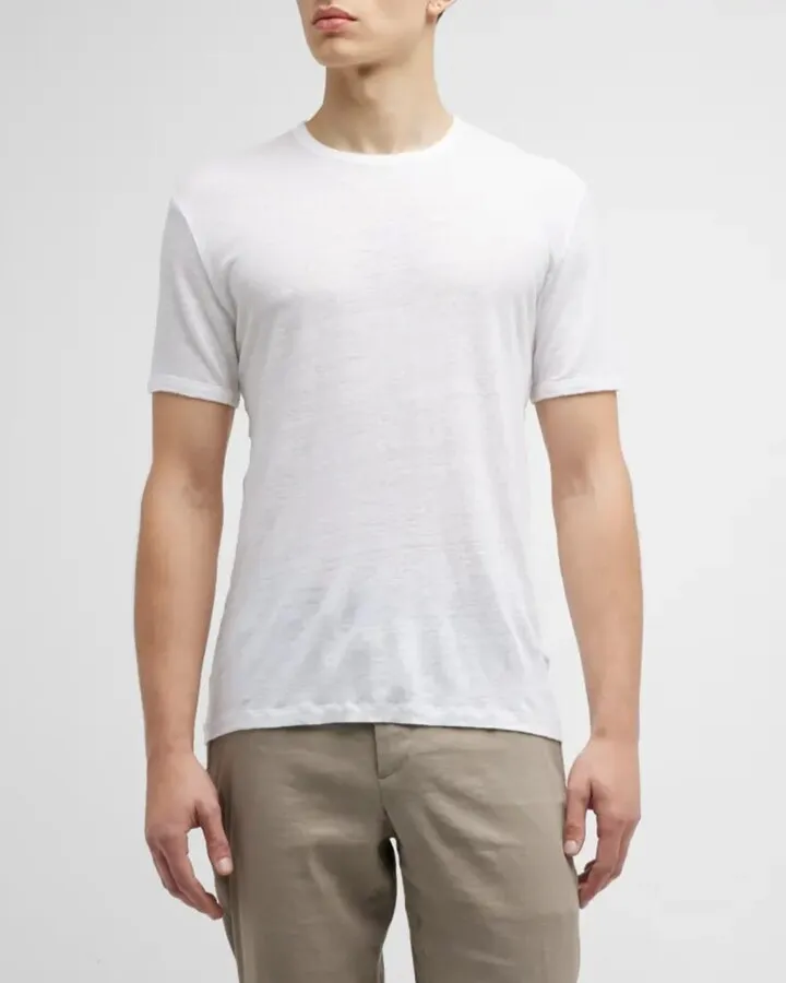 Men's Piece-Dyed Linen T-Shirt