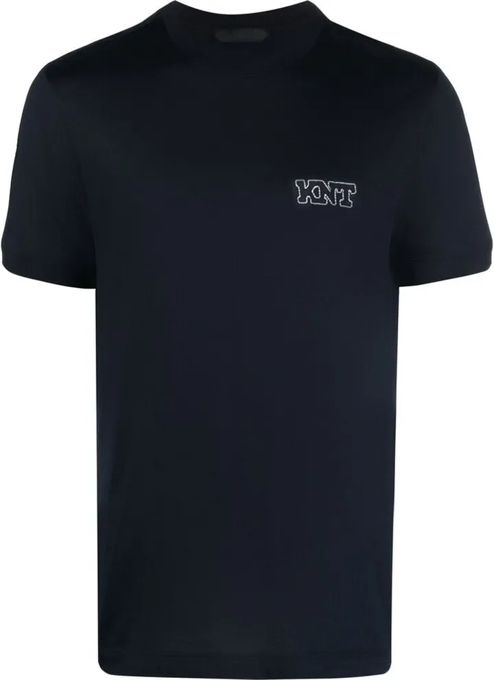 logo-embroidered T-shirt