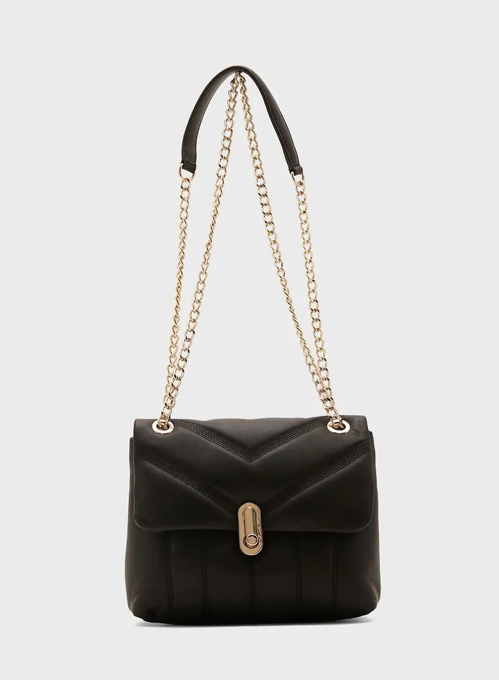 Ayalina Quilt Detail Mini Crossbody Bag