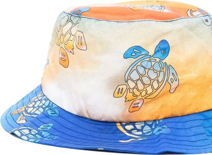 Orange Ronde Des Tortues Sunset Bucket Hat