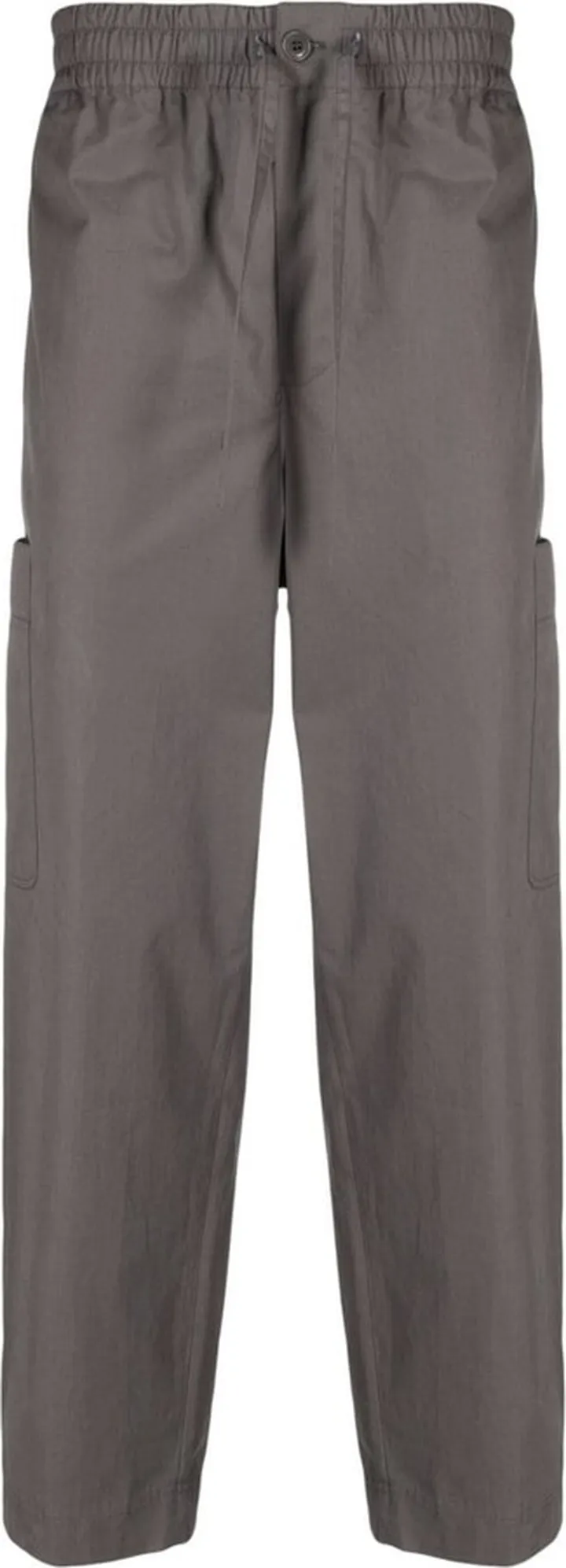 Logo-Patch Straight-Leg Trousers