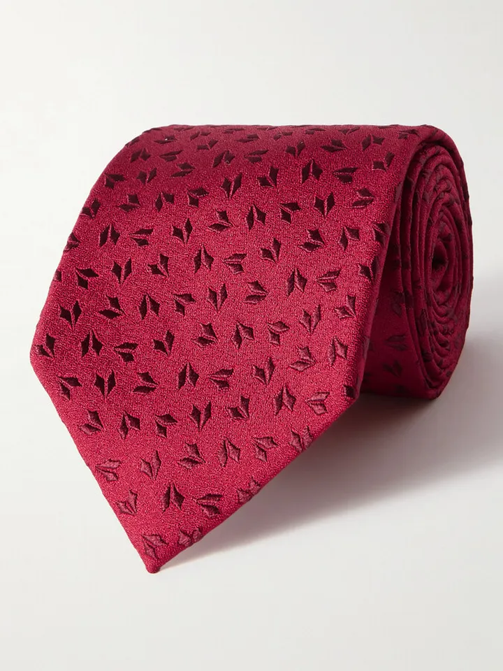 Geo 9cm Silk-Jacquard Tie