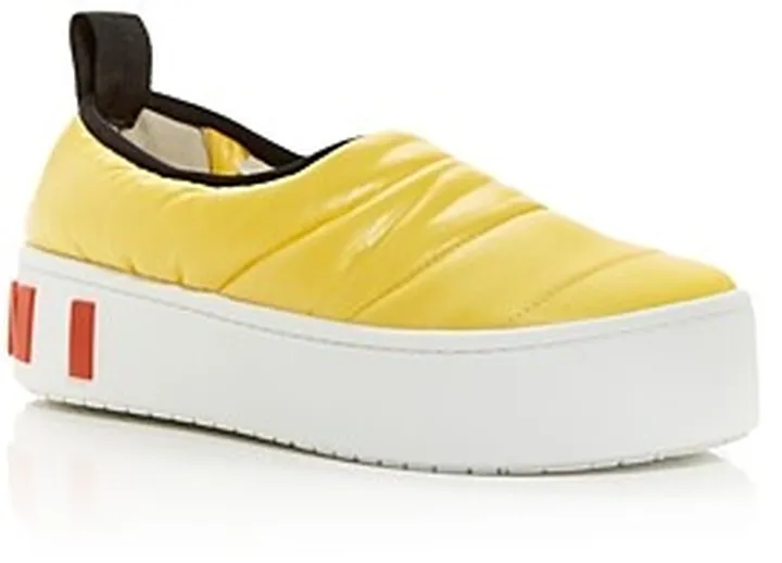 Marni Women's Paw Quilted Platform Slip On Sneakers