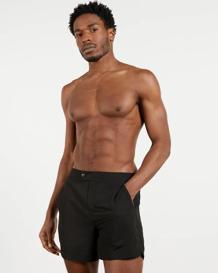 Plain Core Swimshort in Black