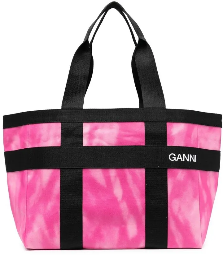 Tie Dye-Print Tote Bag