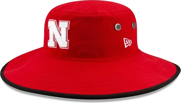Men's New Era Scarlet Nebraska Huskers Basic Panama Bucket Hat
