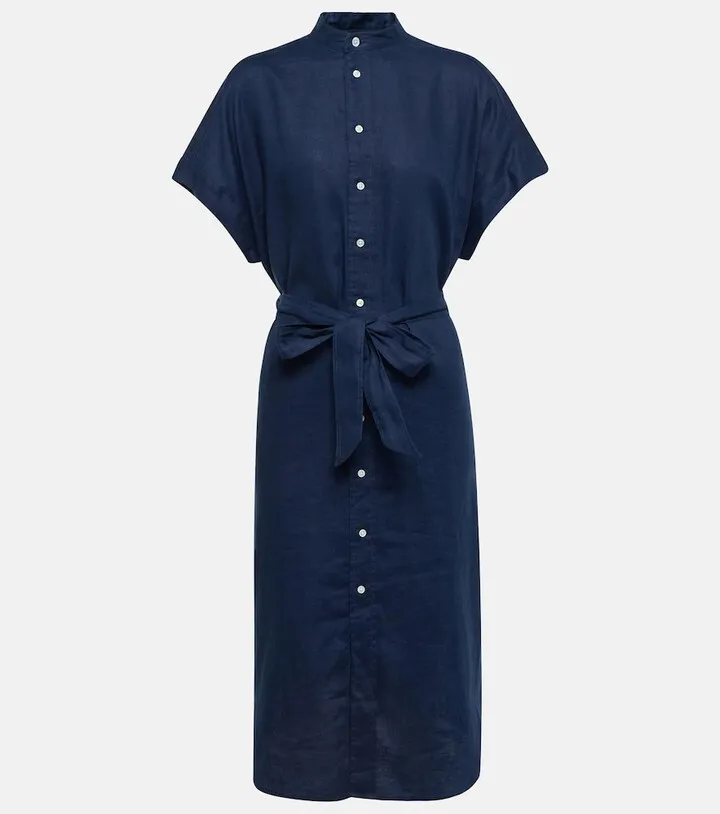 Linen midi dress