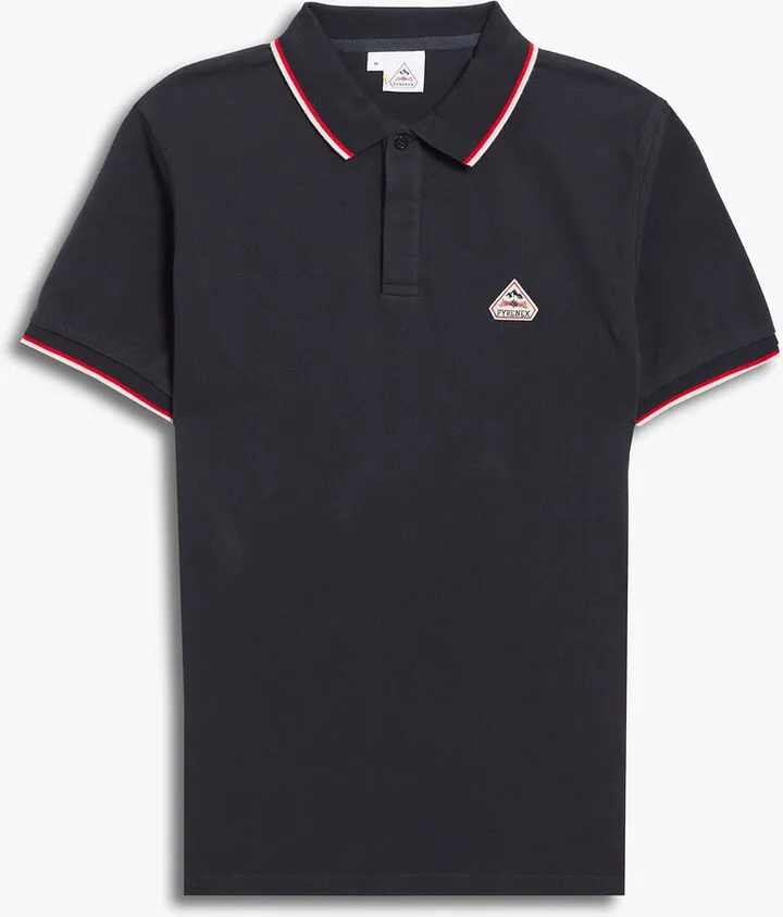 Logo-appliquéd cotton-piqué polo shirt