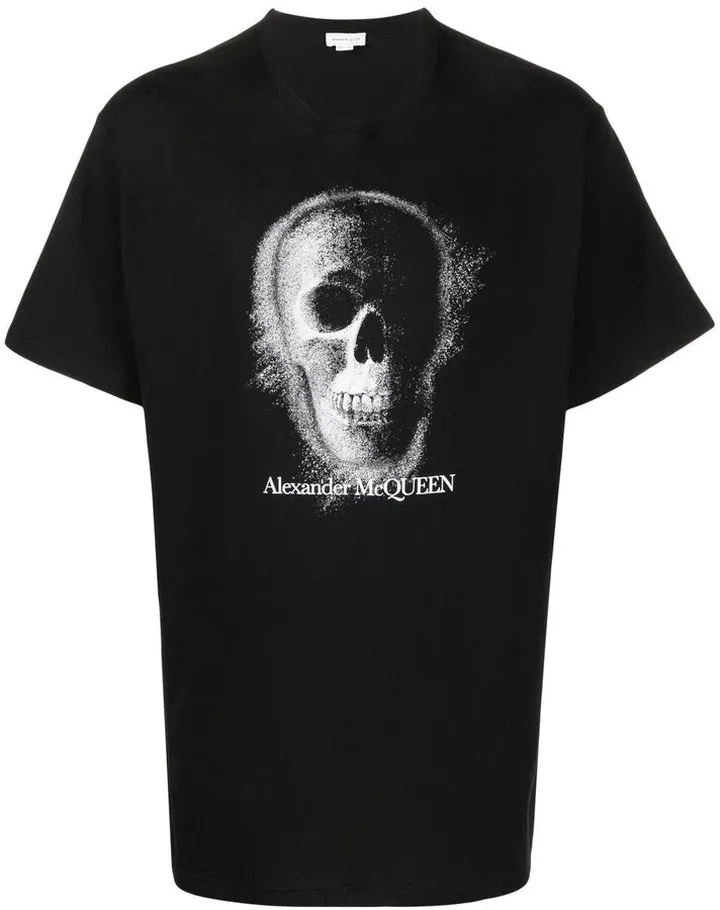 skull-print cotton T-shirt