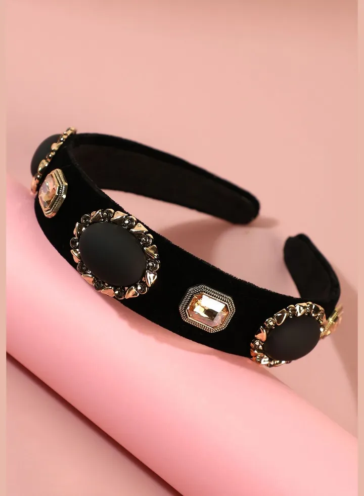 Trendy Designer Stone Western Wear Hair Band For Women