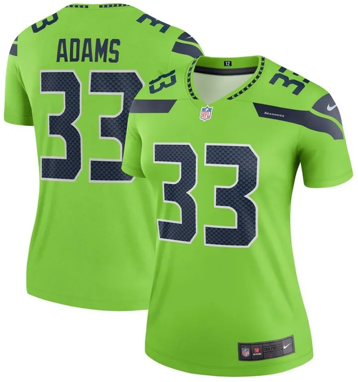 Women's Jamal Adams Neon Green Seattle Seahawks Legend Jersey