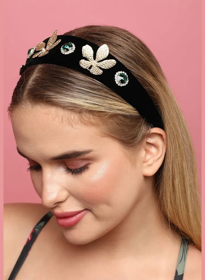 Trendy Designer Stone Western Wear Hair Band For Women