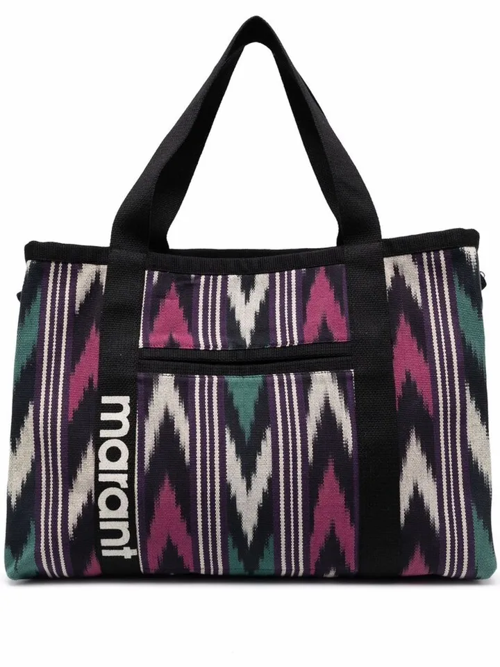 Patterned Jacquard Shoulder Bag