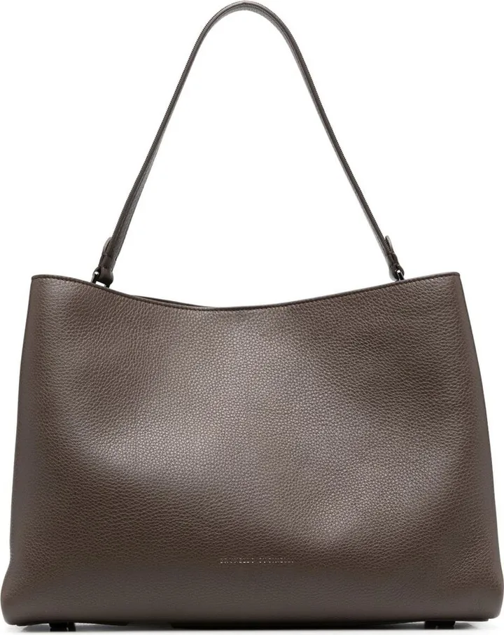 Grained-Leather Tote Bag