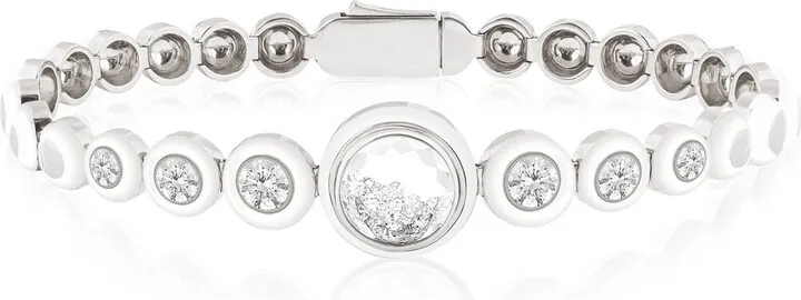Women's 18K White Gold Diamond Tennis Bracelet