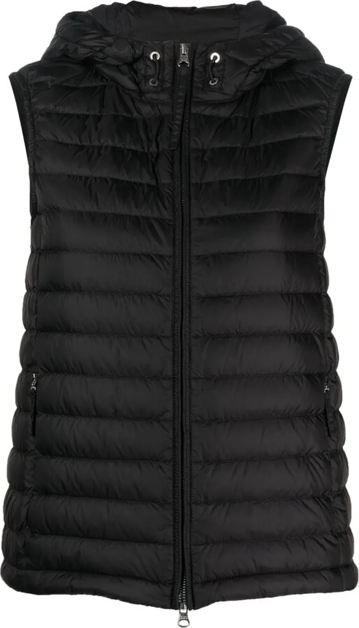 Logo-Patch Hooded Padded Gilet