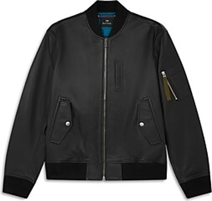 Paul Smith Leather Bomber Jacket