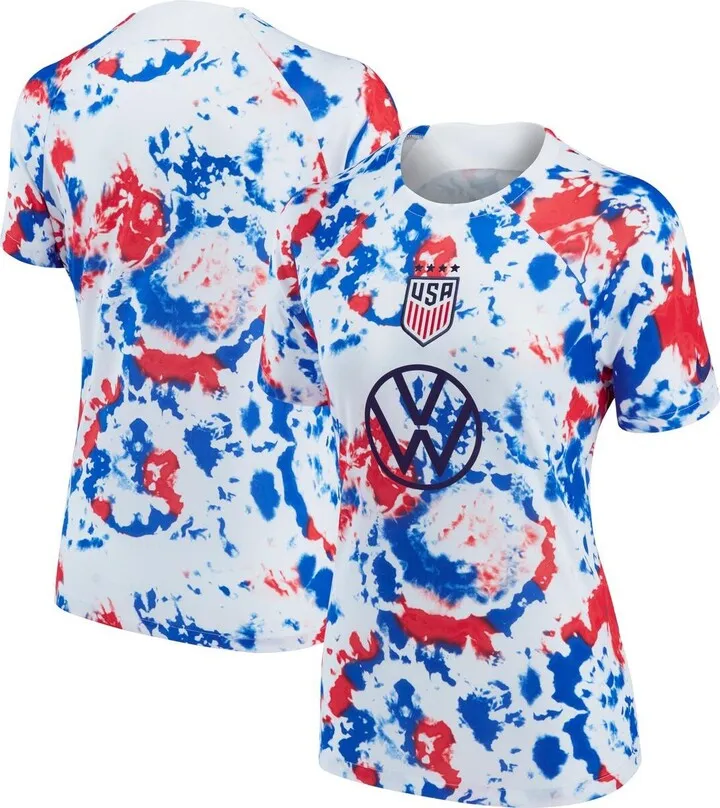 Women's Nike White Uswnt 2022 Pre-Match Top