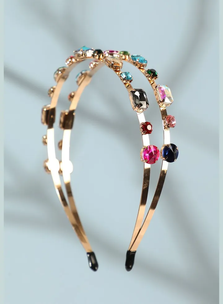 Trendy Designer Stone Western Wear Hair Band For Women